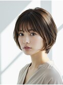 艶髪アッシュブラウン×大人ショート
