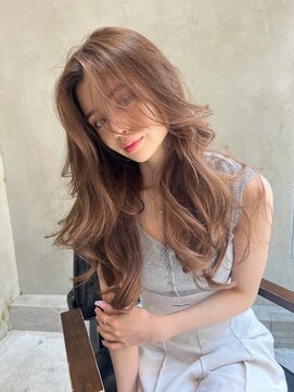 エイミー(Aimee) Aimee 町田 おすすめ ハニーベージュ×ロングレイヤー