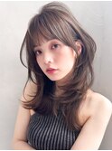 斜めバングうる艶髪うるツヤ美髪シースルーバング#531f0902
