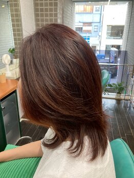 クラウン(CROWN)の写真/【本通並木/実力派女性Stylistのマンツーマンsalon】なめらかな指通りと柔らかな髪質を叶えます。