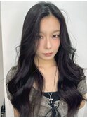 黒髪/クラゲヘアー/オリーブグレー/小顔/ココアベージュ/渋谷