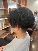 波巻きパーマ