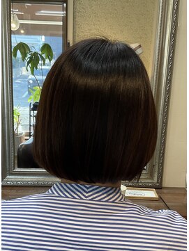 ピース 大島店(Peace) 髪質改善カラー/ショートボブ/ショートヘアー/50代/40代