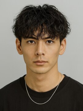 ハレ メンズサロン たまプラーザ(Hale) Hale波巻きツイストスパイラルパーマ刈り上げセンターパート