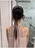 【池袋】結婚式 ヘアセット 編み込み　カチモリ　アレンジ