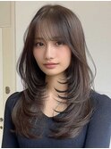 ワンホンレイヤー/ミルクティーブロンド/ダークブルー/荻窪