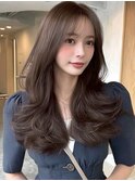 ミディアムレイヤーカットハッシュカットウルフボブウルフカット