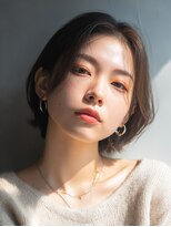 ロッソ 大橋店(Rosso) 長め前髪の丸みショートボブ【大橋】