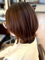 アトリエファゴ ハナミズキ店&nbsp;【Chikano】レイヤーボブ　ベージュ　くびれボブ