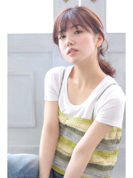 ヘアリゾート バレンタイン(hair+resort valentine) 【シースルーバング】×【フェミニンポニーテール】