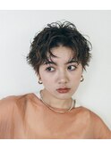カーリークールショート／ショコラベージュ