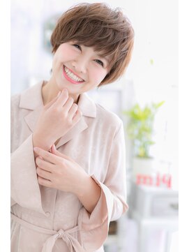 ミック ヘアアンドメイク アップ 駒込店(miq Hair&Make up) アシンメトリー大人フェミニン小顔くせ毛マッシュパーマa1