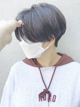 モリオフロムロンドン 松戸店(Morio from London) 【松戸　ムラマツ】大人ショートボブ　ボーイッシュブルー