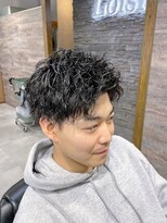 ロワジール(Loisirs)&nbsp;スパイラルパーマ×ツーブロアップバング