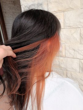 ブランシェ 高蔵寺店(BRANCHE) ◆インナーカラー◆オレンジ×ブラック【北川】