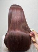 艶ピンクレッド☆髪質改善