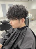 メンズ波巻きパーマ