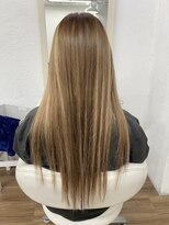 グロス 心斎橋(GLOSS)&nbsp;【カラー/エクステ】カラー＋エクステでハイライトを入れる