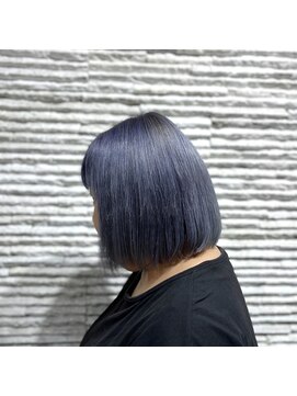 ビス リアン 川口店(Vis lien) グレーパープル／ブルーパープル/ボブ／ハイトーン／川口