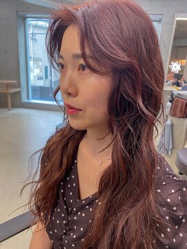 エウペ 渋谷(WEUPE) 斜めバング/グレージュカラー/デザインカラー/シルキーベージュ