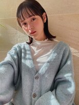 ロブ・切りっぱなしボブ・イルミナカラー・銀座日比谷有楽町30代