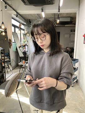 ロク 高田馬場(lok) 艶髪☆切りっぱなしボブ【高田馬場 lok】