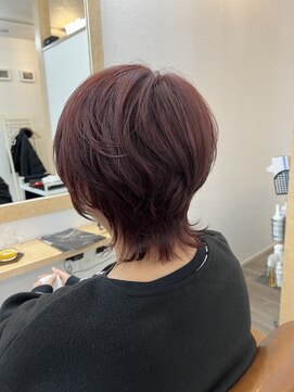 デイトゥデイトゥルーカラーズ(DAY TO DAY true colors) ショートウルフ×サンセットピンクカラー