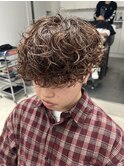 プードルパーマ波巻きパーマツイストマッシュメンズパーマ名古屋