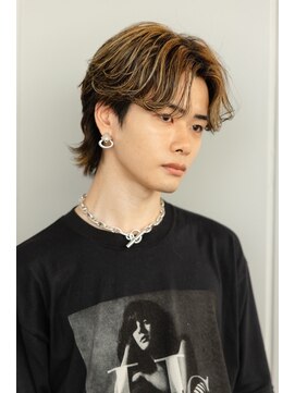 デュー 栄(DEW) 【DEW】韓国風カルマパーマ/ウルフ/センターパート/ハイライト