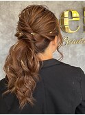 ヘアセット/ヘアアレンジ/アップ/ハーフアップ/ミディアム/ボブ