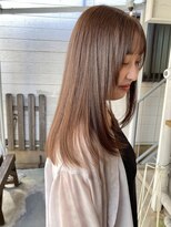 スクレ(s:;cre) ミディアムローレイヤー柔らか明るめベージュ"
