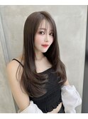 韓国ヘア 顔まわりレイヤー 簡単セット トリートメント