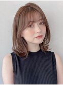 結べるボブイメチェン前髪アンブレラカラーウェーブパーマ