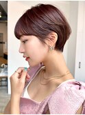 透明感カラー秋色小顔ピンクヘアー_ba470283