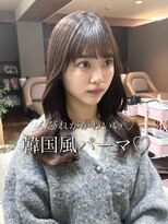 アミー 銀座(Ammy)&nbsp;お顔まわりもかわいい韓国風パーマ！コテ巻き風パーマ