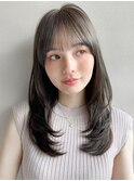 イメチェンセミディ結べるボブ薄めバングくびれヘアうる艶髪
