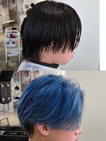 大胆イメチェン×原色ブルー◎