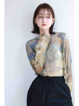 シーエヌナカオ イオン有松店(cn-nakao) フェイスレイヤーなロブスタイル