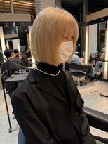 インク サカエ(inq sakae) ぷつっとボブ/アッシュブロンド