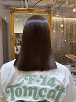 ロンドアベニール 北千住(Lond avenir)&nbsp;オリーブグレー/韓国風巻き/レイヤーカット/髪質改善/縮毛矯正