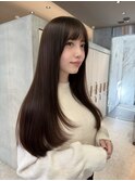 ブリーチなし/韓国風巻/レイヤーカット/髪質改善/縮毛矯正/銀座