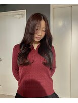 ソワンドゥブレスシエン 堀江店(soin de brace CIEN)&nbsp;ワインレッド×韓国風レイヤー