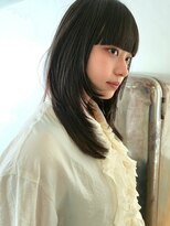 マカロニコースト(macaroni coast)&nbsp;ワイドバングと顔周りレイヤー 似合わせカット