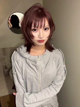 キオクエコ(KIOX eko) レイヤーウルフカット/ベージュカラー
