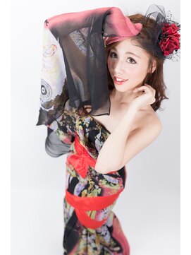 オーバーキャプテンネイキッド(OVER CAPTAIN NAKED) [OVERcaptainnaked　] 和風ハーフアップ♪