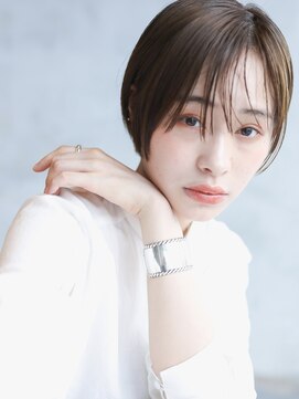 クリーム(CREAM) シースルーバング　フレンチマッシュショートヘア