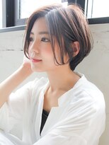 キリ 表参道(kyli)&nbsp;クールショート前下がりピンクベージュ大人かわいいモテ髪