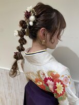 ネオリーブソラ 相模大野店(Neolive sola)&nbsp;着物ヘア紐アレンジスタイル