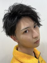 オグジュアリー 表参道(aux.) ツイストスパイラルパーマツーブロックマッシュメンズマッシュ