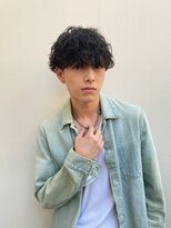 メーヴェ(Mowen)&nbsp;南堀江　mowen メンズ　ニュアンスパーマ　マッシュショート